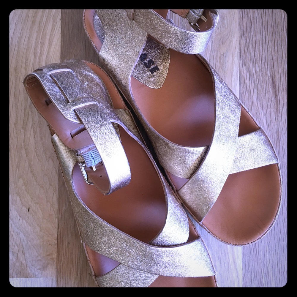 Cork-ease sandal gold